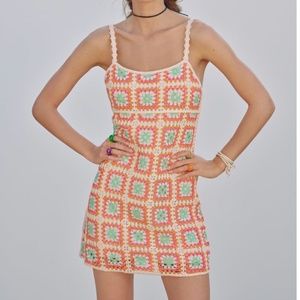 NWT Zara Mini Crochet Dress